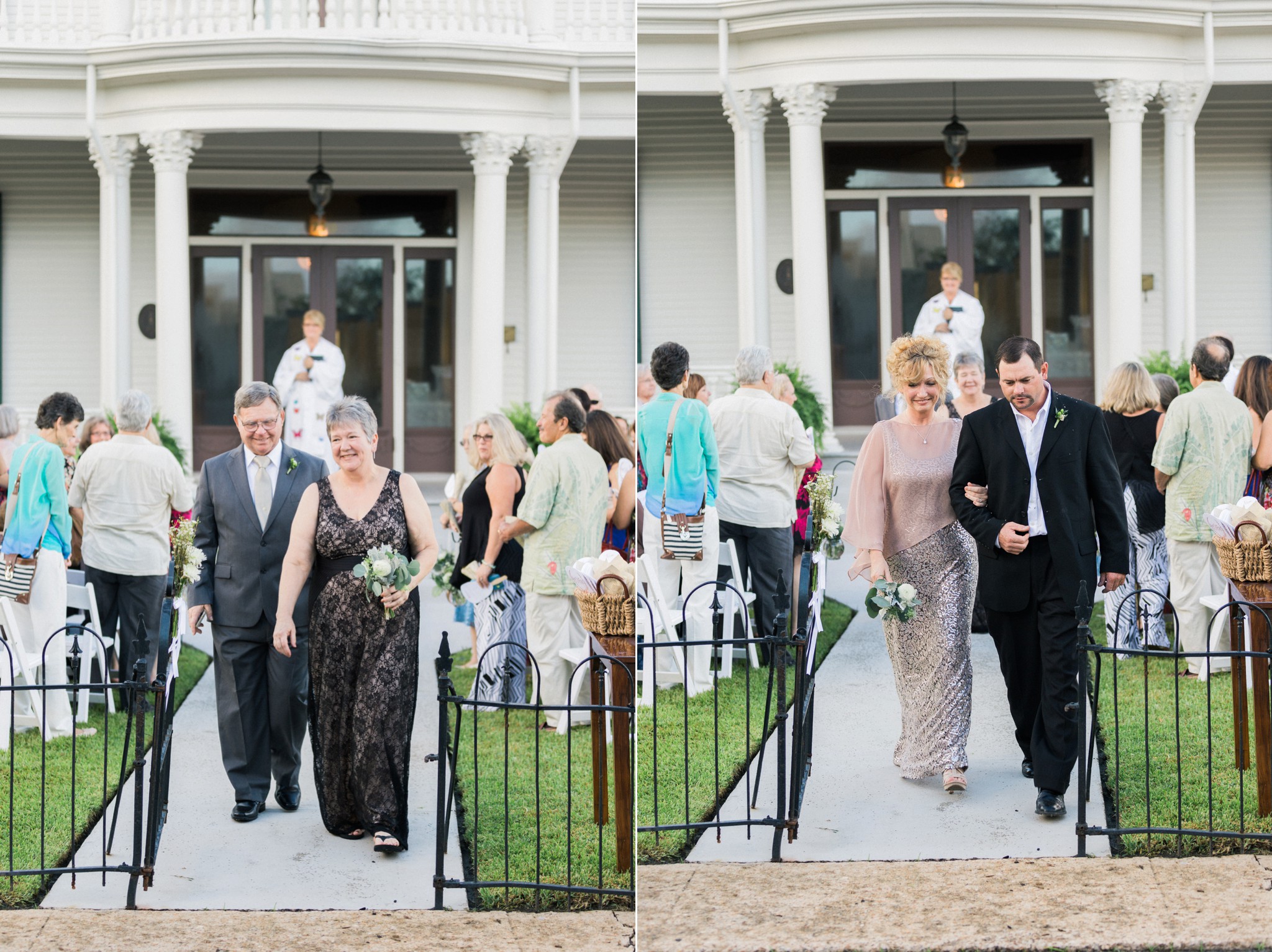 Neutral summer wedding at Redding House in Gulfport