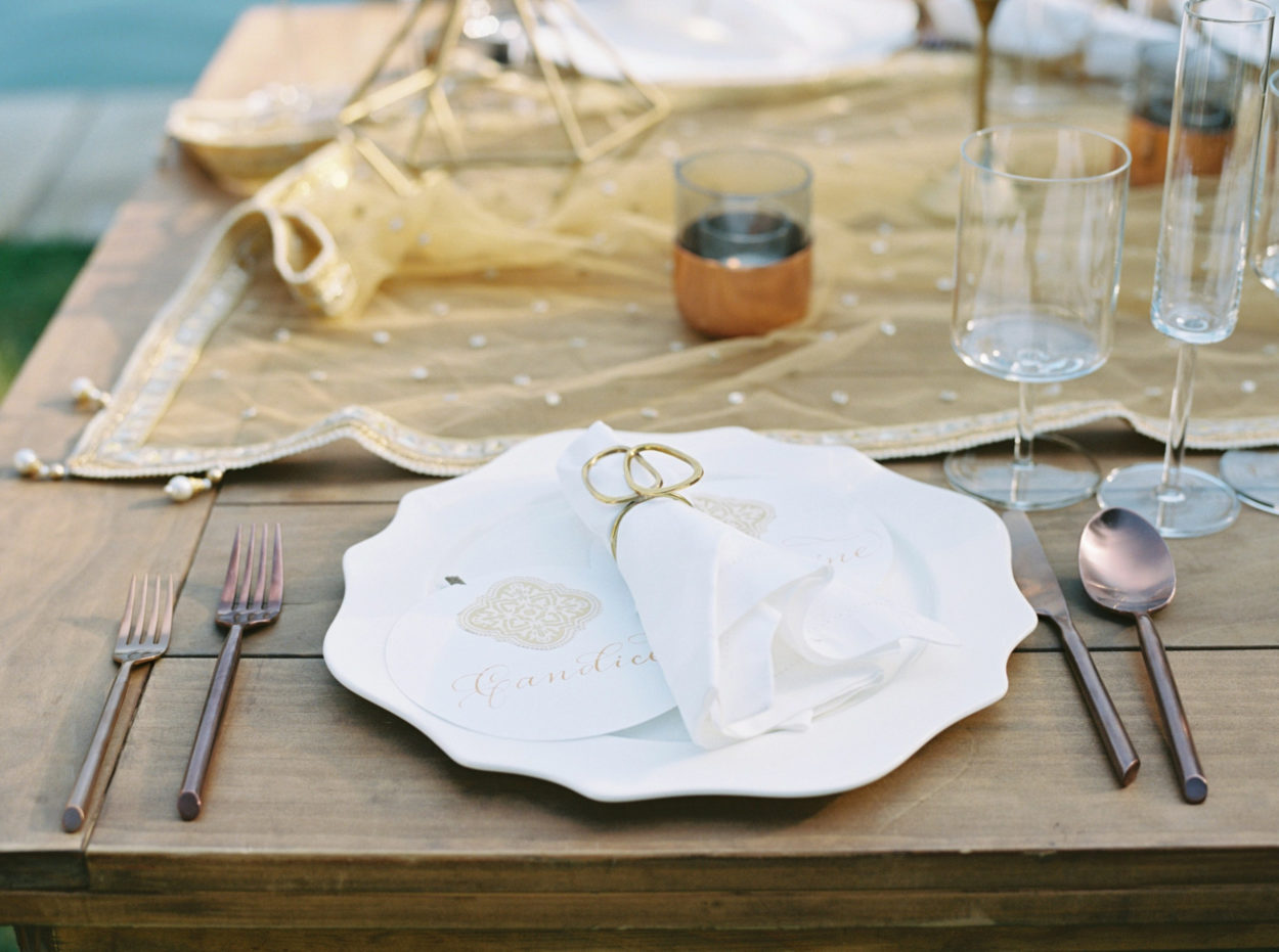 Place setting by Please Be Seated wedding rentals in Nashville.