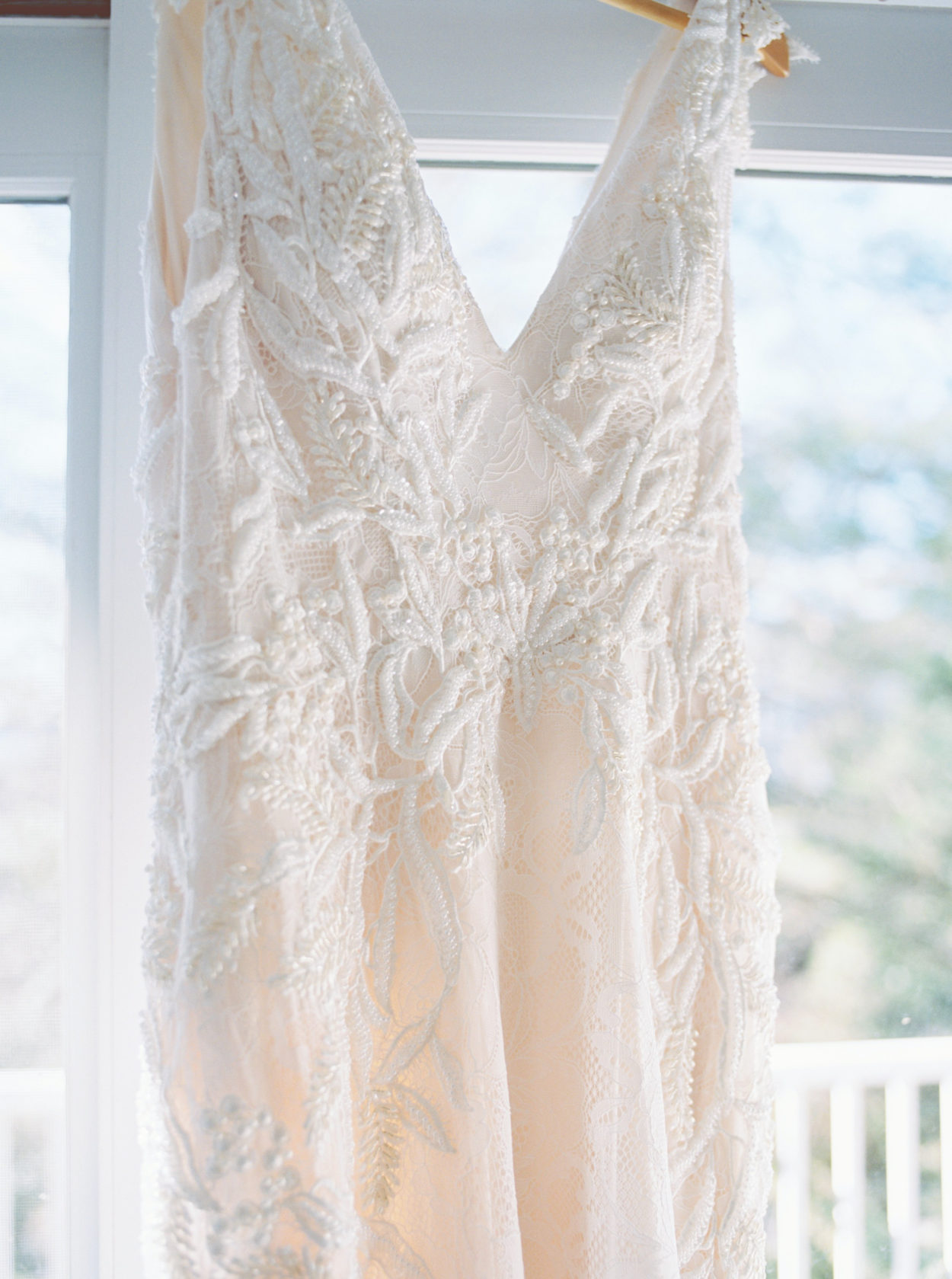 Beaded wedding gown by Justin Alexander