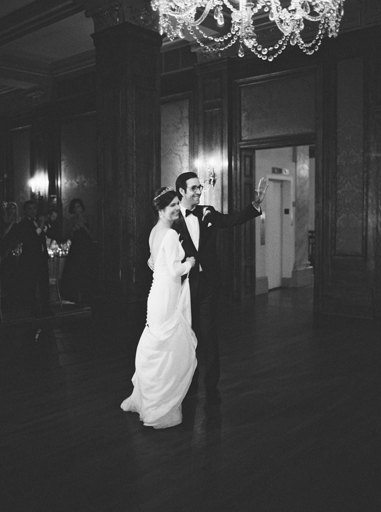 Classic black tie wedding reception at Metropolitan Club in Washington, DC