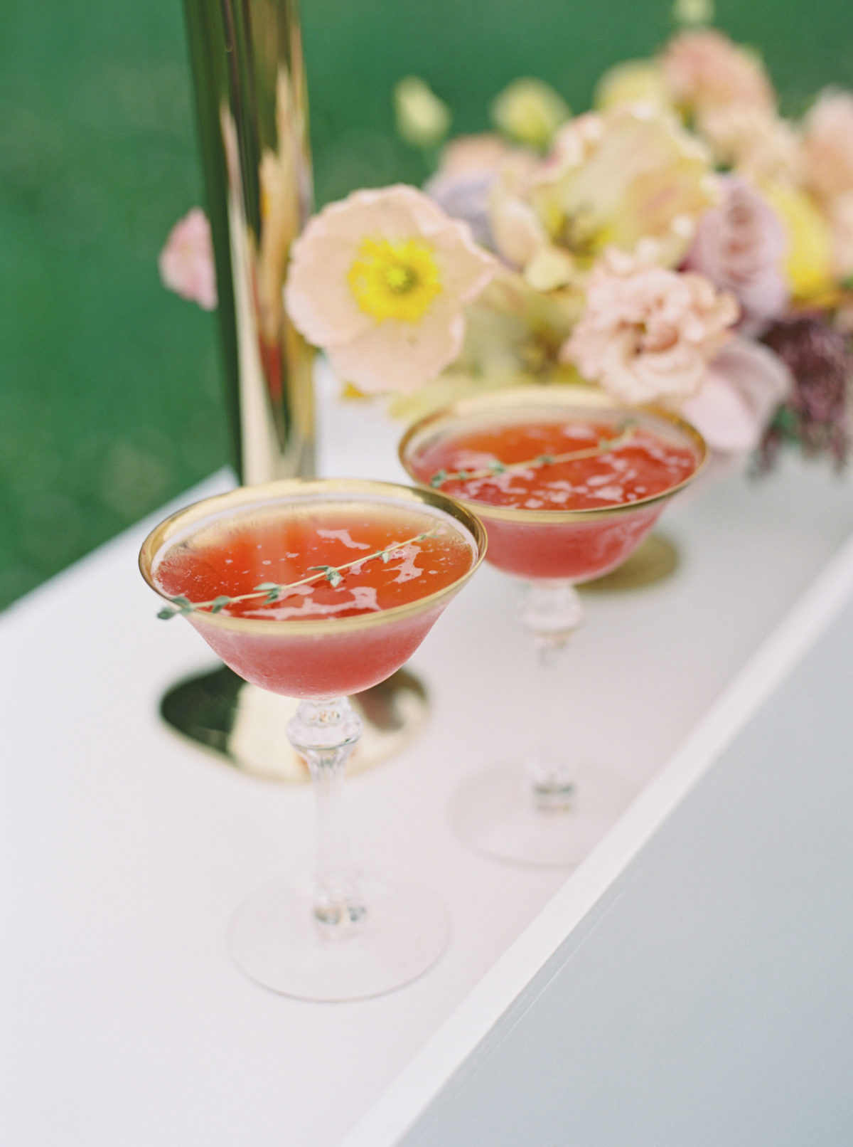 Custom crafted wedding signature cocktail by Bar Magnolia in Nashville