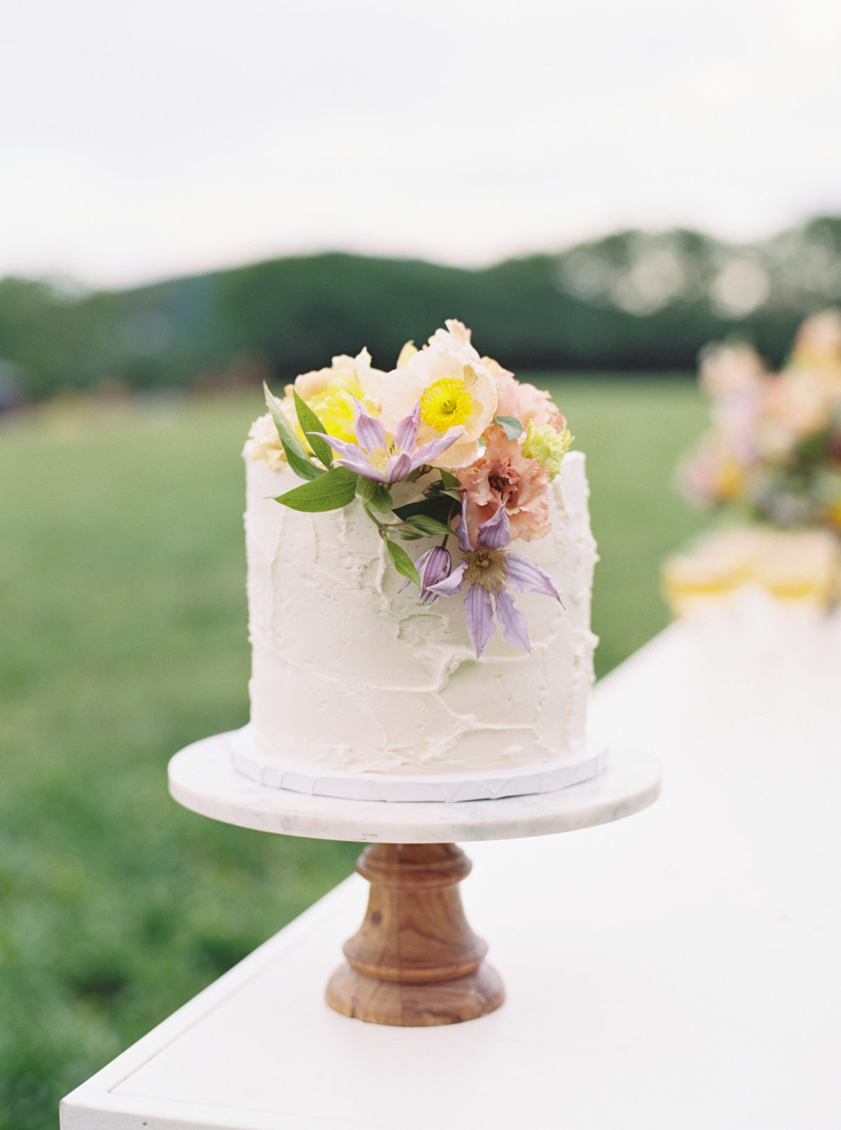 Classic wedding cake by Copper Whisk in Nashville.