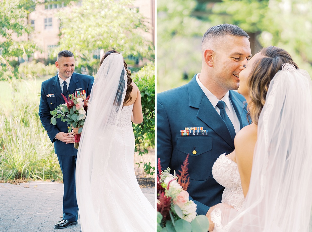 Wedding portraits at Georgetown Waterfront Park