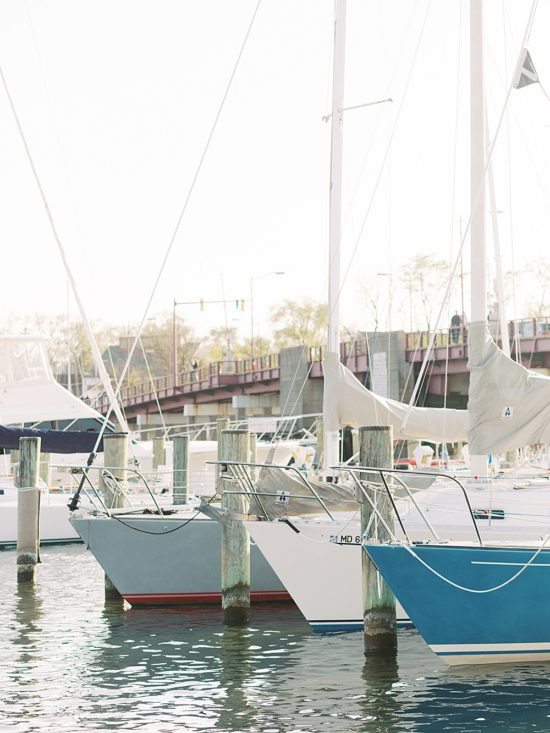 MidNovember Annapolis Yacht Club Wedding with Lush Florals