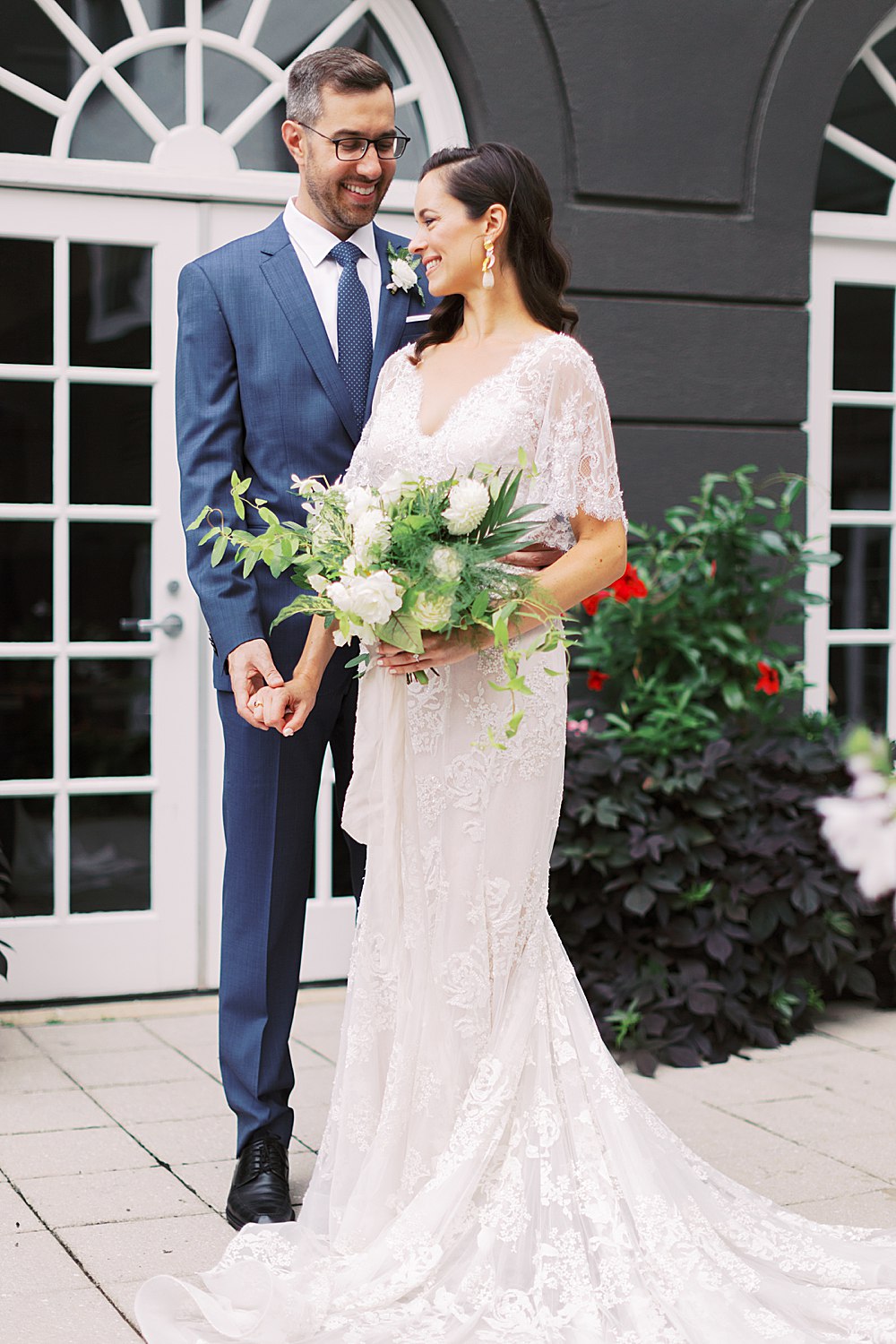 Marchesa bridal gown at Washington DC wedding