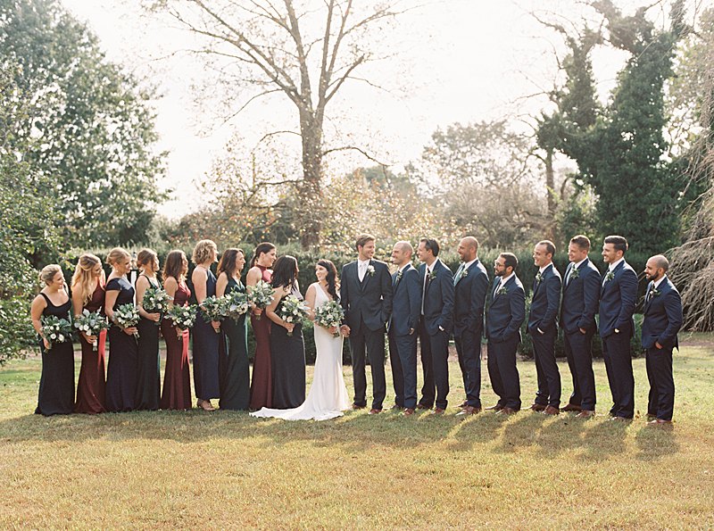 Jewel-tone fall wedding at Inn at Fernbrook Farms in New Jersey.