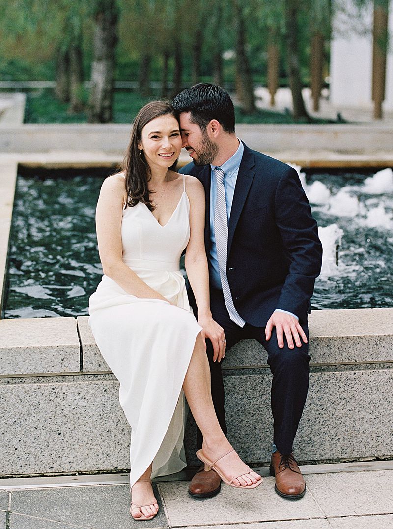 Mid-October Kennedy Center engagement session in Washington D.C.