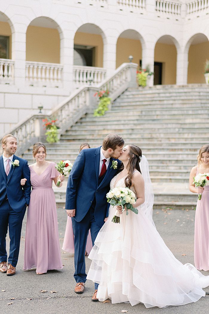 Autumn amber and mauve wedding at Airlie in Warrenton, Virginia.